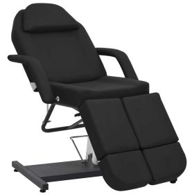 Beauty Treatment Chair Faux Leather Black 70.9"x24.4"x30.7"