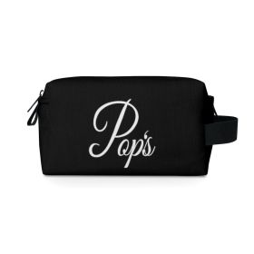 Accessories Bag Travel Pouch, Pop Print - Self Care Gift For Him - Black