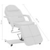 Beauty Treatment Chair Faux Leather White 70.9"x24.4"x30.7"