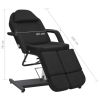 Beauty Treatment Chair Faux Leather Black 70.9"x24.4"x30.7"