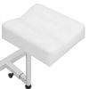 Massage Chair with Footrest White 50"x23.6"x38.6" Faux Leather