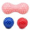 Hedgehog Massage Ball Spiky Peanut Ball Stress Reflexology Trigger Point Massage Balls for Arm Leg Back Feet Hand Muscle Massage