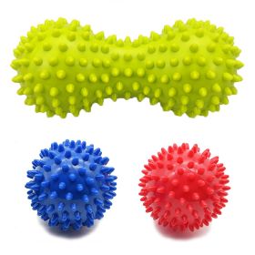 Hedgehog Massage Ball Spiky Peanut Ball Stress Reflexology Trigger Point Massage Balls for Arm Leg Back Feet Hand Muscle Massage (Color: Set C-3Pcs)